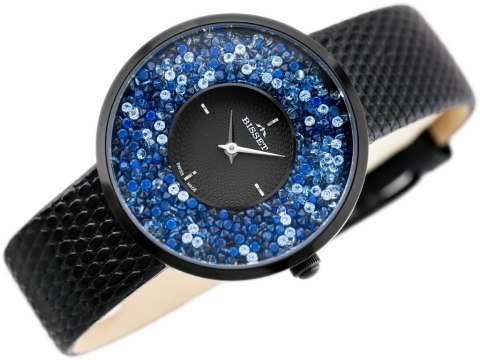 ZEGAREK DAMSKI BISSET BSAE04 - black/blue (zb541e) Bisset
