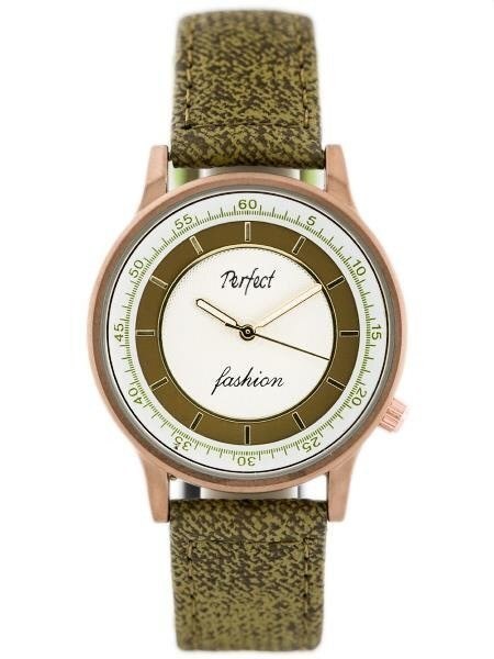 ZEGAREK DAMSKI PERFECT A379 - olive (zp826c) Perfect