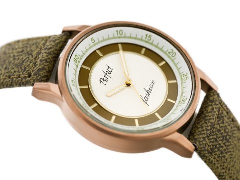 ZEGAREK DAMSKI PERFECT A379 - olive (zp826c) Perfect