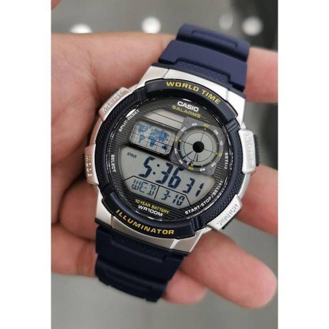 ZEGAREK MĘSKI CASIO AE-1000W 2AV (zd073e) - WORLD TIME + BOX Casio