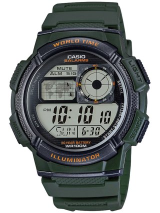 ZEGAREK MĘSKI CASIO AE-1000W 3AVDF (zd073b) - WORLD TIME + BOX Casio