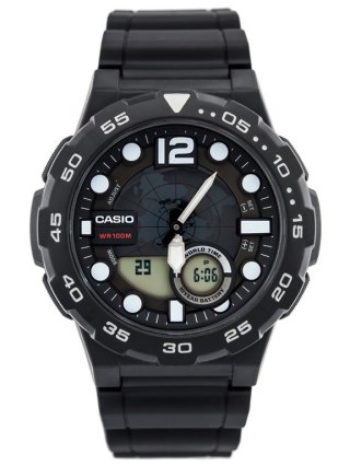 ZEGAREK MĘSKI CASIO AEQ-100W 1AV (zd070a) - WORLD TIME + BOX Casio