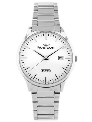 ZEGAREK MĘSKI RUBICON RNDD60 (zr078a) - stalowy Rubicon