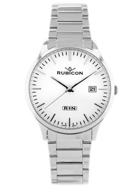 ZEGAREK MĘSKI RUBICON RNDD60 (zr078a) - stalowy Rubicon