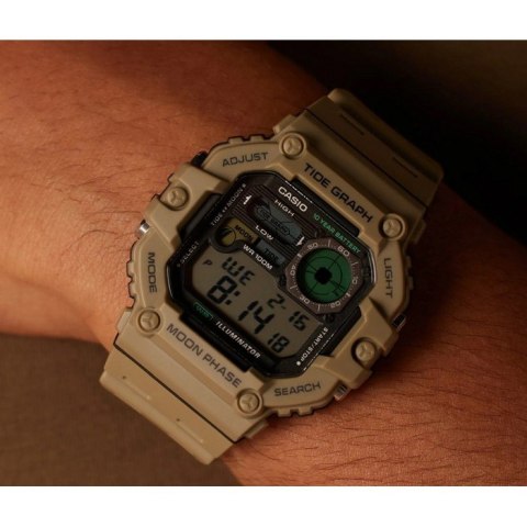 ZEGAREK MĘSKI CASIO Digital Moonphase WS-1700H-5AVDF Casio