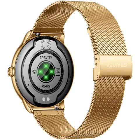 SMARTWATCH DAMSKI GRAVITY GT31-2 - AMOLED, DODATKOWY PASEK (sg052a) Gravity