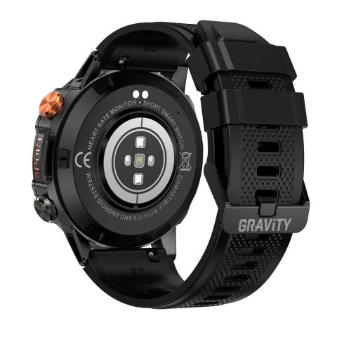 SMARTWATCH MĘSKI GRAVITY GT20-8 - AMOLED, DODATKOWY PASEK (sg024g) Gravity