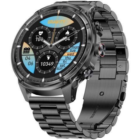 SMARTWATCH MĘSKI GRAVITY GT41-1 - BLUETOOTH CALL, DODATKOWA BRANSOLETA (sg053a) Gravity