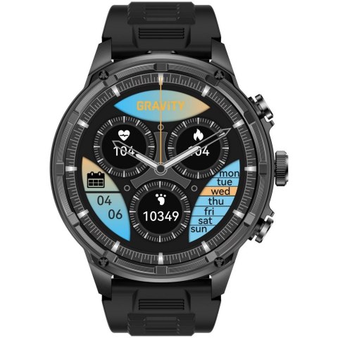 SMARTWATCH MĘSKI GRAVITY GT41-1 - BLUETOOTH CALL, DODATKOWA BRANSOLETA (sg053a) Gravity