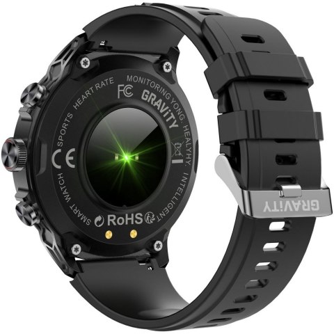 SMARTWATCH MĘSKI GRAVITY GT41-1 - BLUETOOTH CALL, DODATKOWA BRANSOLETA (sg053a) Gravity