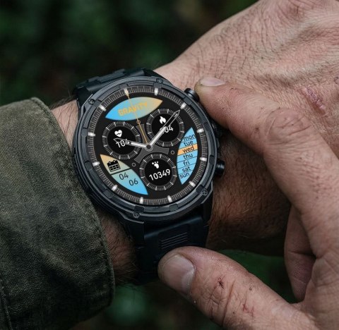 SMARTWATCH MĘSKI GRAVITY GT41-1 - BLUETOOTH CALL, DODATKOWA BRANSOLETA (sg053a) Gravity