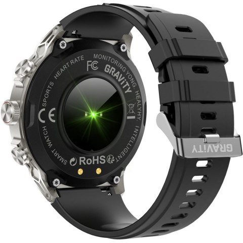 SMARTWATCH MĘSKI GRAVITY GT41-3 - BLUETOOTH CALL, DODATKOWA BRANSOLETA (sg053c) Gravity