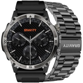 SMARTWATCH MĘSKI GRAVITY GT46-1 - AMOLED, DODATKOWA BRANSOLETA(sg055a) Gravity