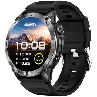 SMARTWATCH MĘSKI GRAVITY GT46-1 - AMOLED, DODATKOWA BRANSOLETA(sg055a) Gravity