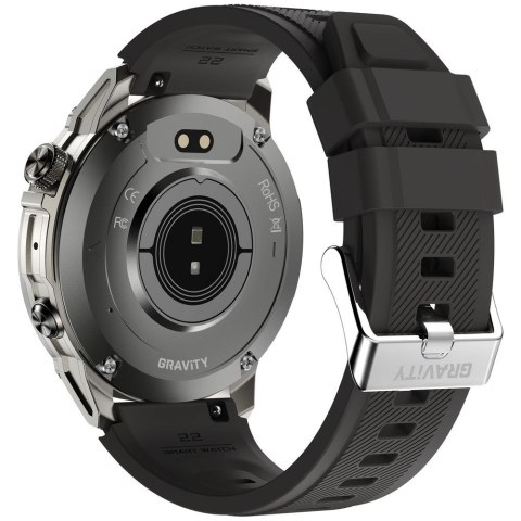 SMARTWATCH MĘSKI GRAVITY GT46-3 - AMOLED, DODATKOWA BRANSOLETA (sg055c) Gravity
