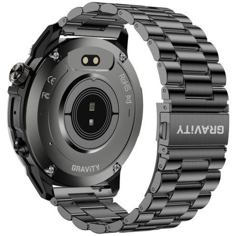 SMARTWATCH MĘSKI GRAVITY GT46-3 - AMOLED, DODATKOWA BRANSOLETA (sg055c) Gravity