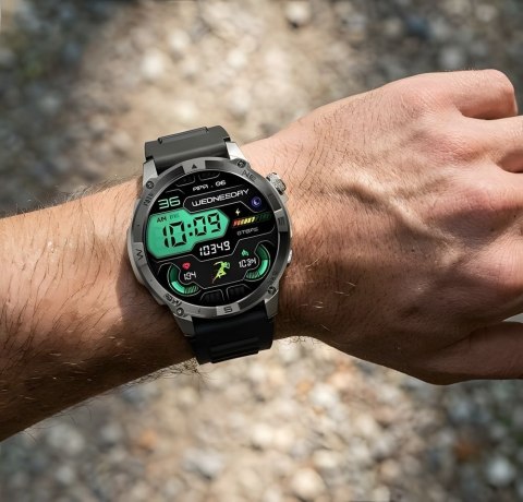 SMARTWATCH MĘSKI GRAVITY GT46-3 - AMOLED, DODATKOWA BRANSOLETA (sg055c) Gravity