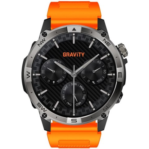 SMARTWATCH MĘSKI GRAVITY GT46-4 - AMOLED, DODATKOWA BRANSOLETA (sg055d) Gravity