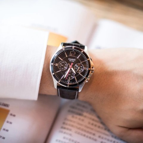 ZEGAREK MĘSKI CASIO MTP-1374L-1AV (zd064b) + BOX Casio