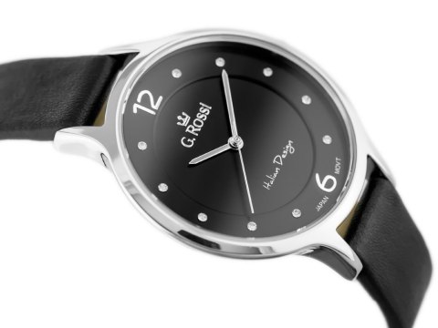 ZEGAREK DAMSKI G. ROSSI - 10411A-1A1 NA PASKU (zg714e) + BOX G. Rossi