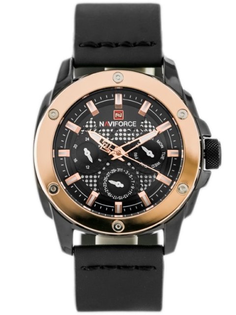 ZEGAREK MĘSKI NAVIFORCE - NF9116 (zn057b) - black/rosegold Naviforce