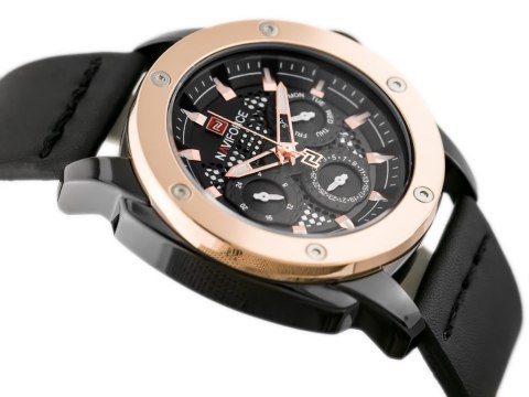 ZEGAREK MĘSKI NAVIFORCE - NF9116 (zn057b) - black/rosegold Naviforce