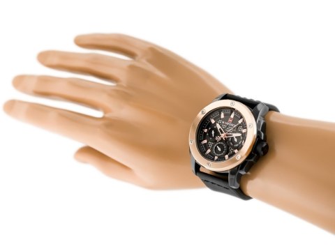 ZEGAREK MĘSKI NAVIFORCE - NF9116 (zn057b) - black/rosegold Naviforce