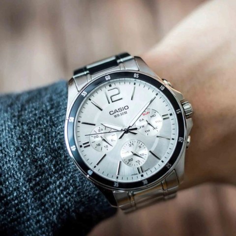 Zegarek Męski Casio MTP-1374D-7A (zd063e) + BOX Casio