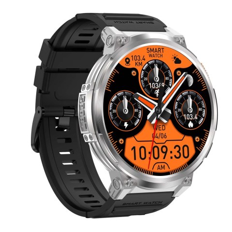 SMARTWATCH MĘSKI GRAVITY GT23-4 - LATARKA, DODATKOWY PASEK (sg031d) Gravity