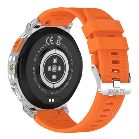SMARTWATCH MĘSKI GRAVITY GT23-4 - LATARKA, DODATKOWY PASEK (sg031d) Gravity