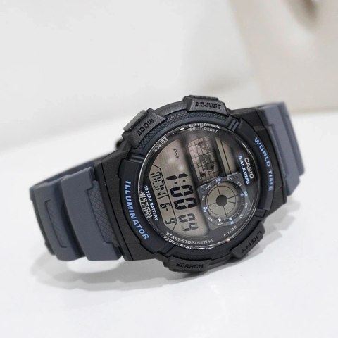 ZEGAREK MĘSKI CASIO AE-1000W-8AVEF (zd073j) - WORLD TIME + BOX Casio