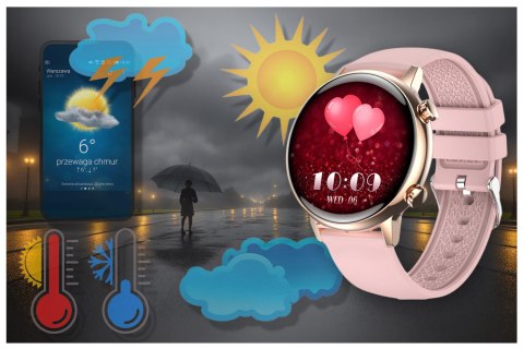 SMARTWATCH DAMSKI Rubicon RNCF09 - TRYBY SPORTOWE, MONITOR SNU (sr054a) Rubicon