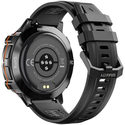 SMARTWATCH MĘSKI GRAVITY GT42-1 - AMOLED, DODATKOWA BRANSOLETA (sg056a) Gravity