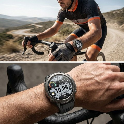 SMARTWATCH MĘSKI GRAVITY GT42-1 - AMOLED, DODATKOWA BRANSOLETA (sg056a) Gravity