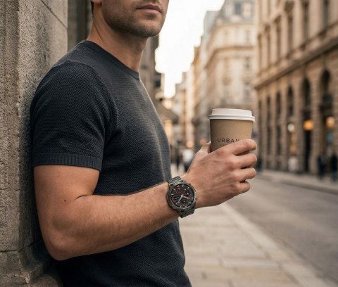 SMARTWATCH MĘSKI GRAVITY GT42-1 - AMOLED, DODATKOWA BRANSOLETA (sg056a) Gravity