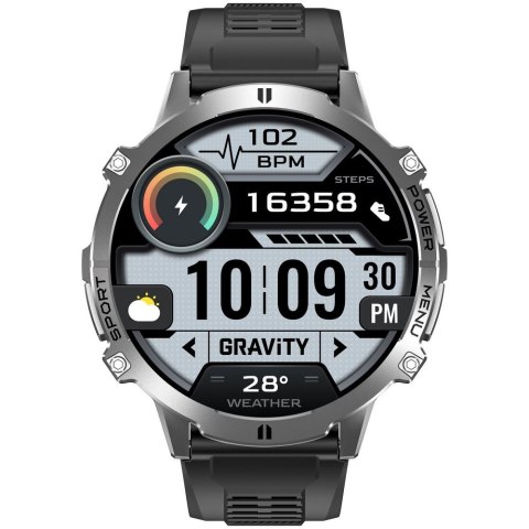SMARTWATCH MĘSKI GRAVITY GT42-3 - AMOLED, DODATKOWA BRANSOLETA (sg056c) Gravity