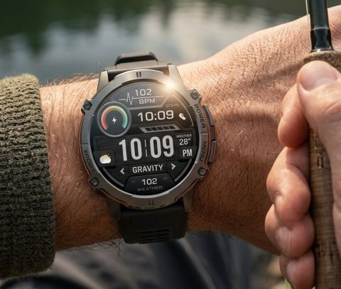 SMARTWATCH MĘSKI GRAVITY GT42-3 - AMOLED, DODATKOWA BRANSOLETA (sg056c) Gravity