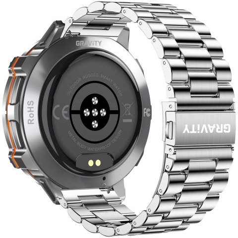 SMARTWATCH MĘSKI GRAVITY GT42-4 - AMOLED, DODATKOWA BRANSOLETA (sg056d) Gravity
