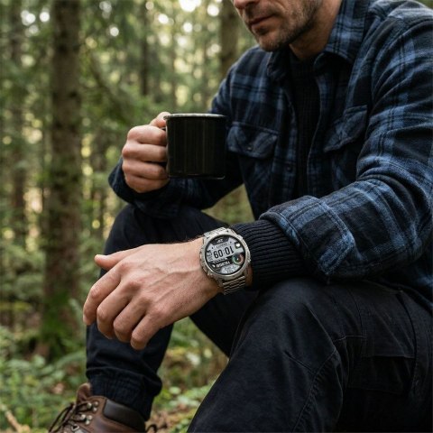 SMARTWATCH MĘSKI GRAVITY GT42-4 - AMOLED, DODATKOWA BRANSOLETA (sg056d) Gravity