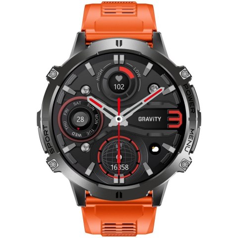 SMARTWATCH MĘSKI GRAVITY GT42-5 - AMOLED, DODATKOWA BRANSOLETA (sg056e) Gravity