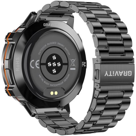 SMARTWATCH MĘSKI GRAVITY GT42-5 - AMOLED, DODATKOWA BRANSOLETA (sg056e) Gravity