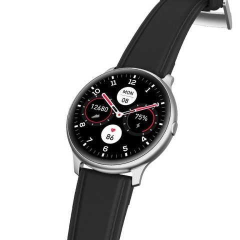 SMARTWATCH MĘSKI G. Rossi G.RSWSF1-3C1-1 silver/black + dodatkowy PASEK (sg003a) G. Rossi