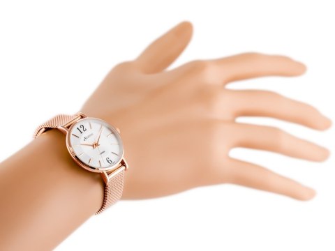 ZEGAREK DAMSKI ALBATROSS ABBC16 (za543e) rose gold / silver Albatross