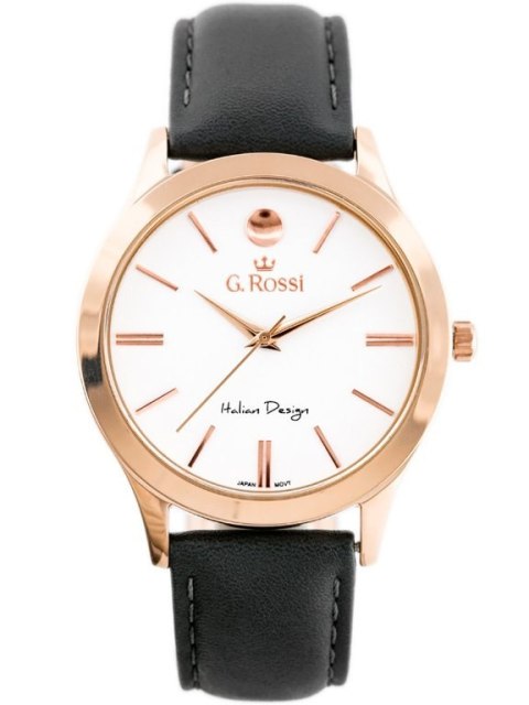 ZEGAREK G. ROSSI - 10398A-3G3 (zg783g) r.g./gray + BOX G. Rossi