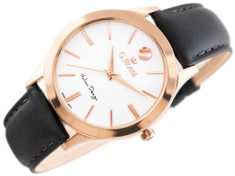 ZEGAREK G. ROSSI - 10398A-3G3 (zg783g) r.g./gray + BOX G. Rossi