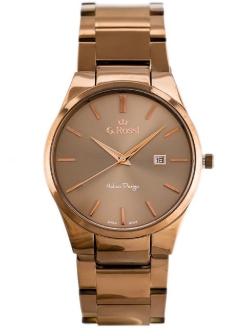 ZEGAREK G. ROSSI - 8245B2-2B3 (zg259f) brown + BOX G. Rossi