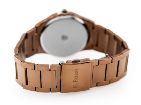 ZEGAREK G. ROSSI - 8245B2-2B3 (zg259f) brown + BOX G. Rossi