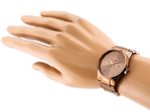 ZEGAREK G. ROSSI - 8245B2-2B3 (zg259f) brown + BOX G. Rossi