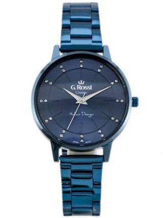 ZEGAREK G. ROSSI - C11715B-6F1 (zg777e) blue + BOX G. Rossi
