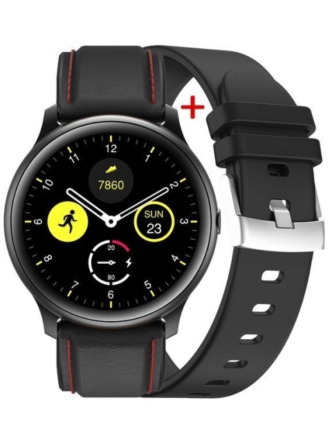 SMARTWATCH MĘSKI G. Rossi G.RSWSF1-1A1-1 black + dodatkowy PASEK (sg003e) G. Rossi